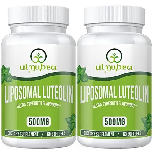Ulmubra Liposomal Luteolin 500MG | Maximum Absorption, Potent Flavonoid, 120 Softgels, Non-GMO, Gluten Free thumbnail 1