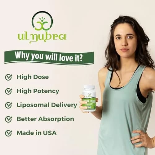 Ulmubra Liposomal Luteolin 500MG | Maximum Absorption, Potent Flavonoid, 120 Softgels, Non-GMO, Gluten Free thumbnail 3