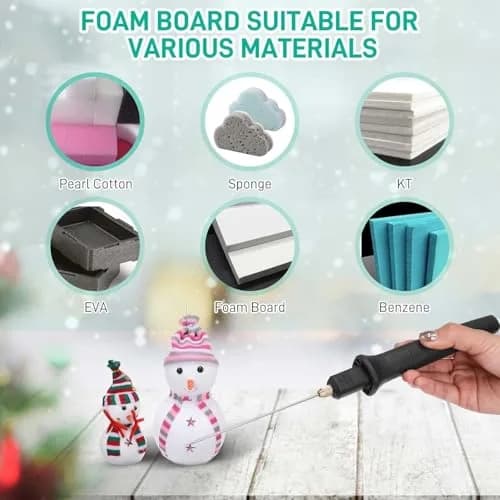 Ncepis Electric Foam Cutter Tool Kit with Digital Voltage Controller & 6 Attachments | 110-240V thumbnail 6