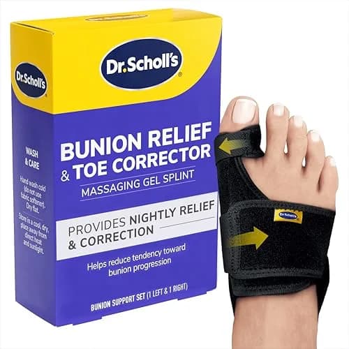 Dr. Scholl's Bunion Relief & Toe Corrector | Night Support for Bunion Pain Relief thumbnail 1