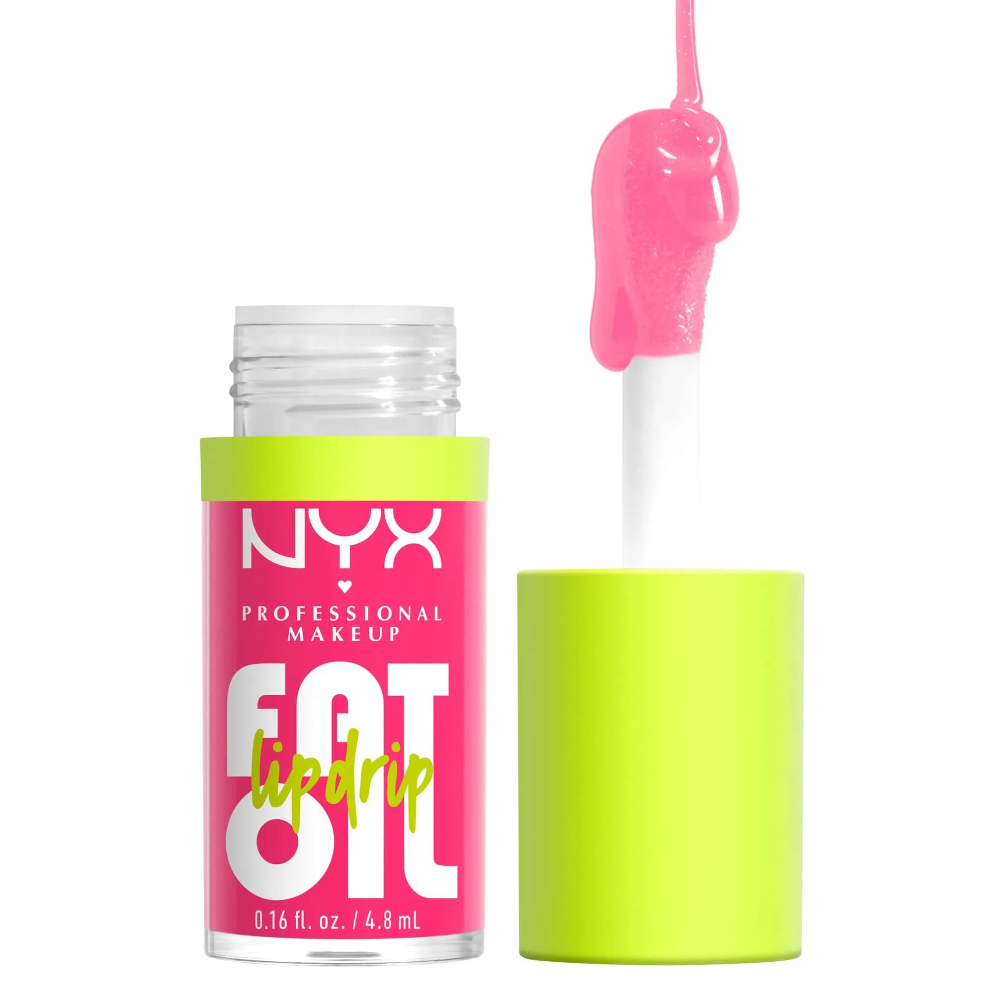 NYX PROFESSIONAL MAKEUP Fat Oil Lip Drip Moisturizing Lip Oil Gloss Missed Call (Sheer Pink) 4.7ml (0.16 Fl Oz) | Vegan Tinted Formula - main product image