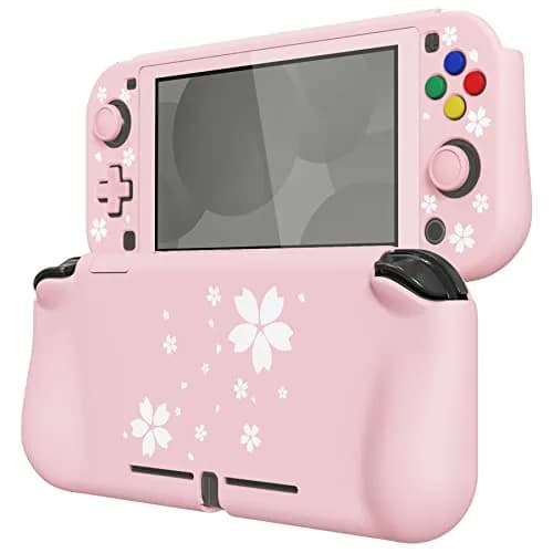 PlayVital ZealProtect Protective Case for Nintendo Switch Lite Cherry Blossoms Petals | Shock-Absorbent & Ergonomic Grip (110c) thumbnail 1