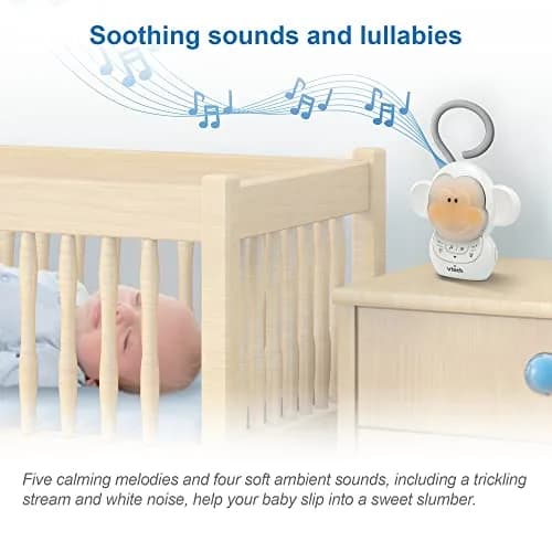 VTech DM1411 Audio Baby Monitor & Portable Soother with Night Light, 1000ft Range, 2-Way Talk, 2-Pack thumbnail 2