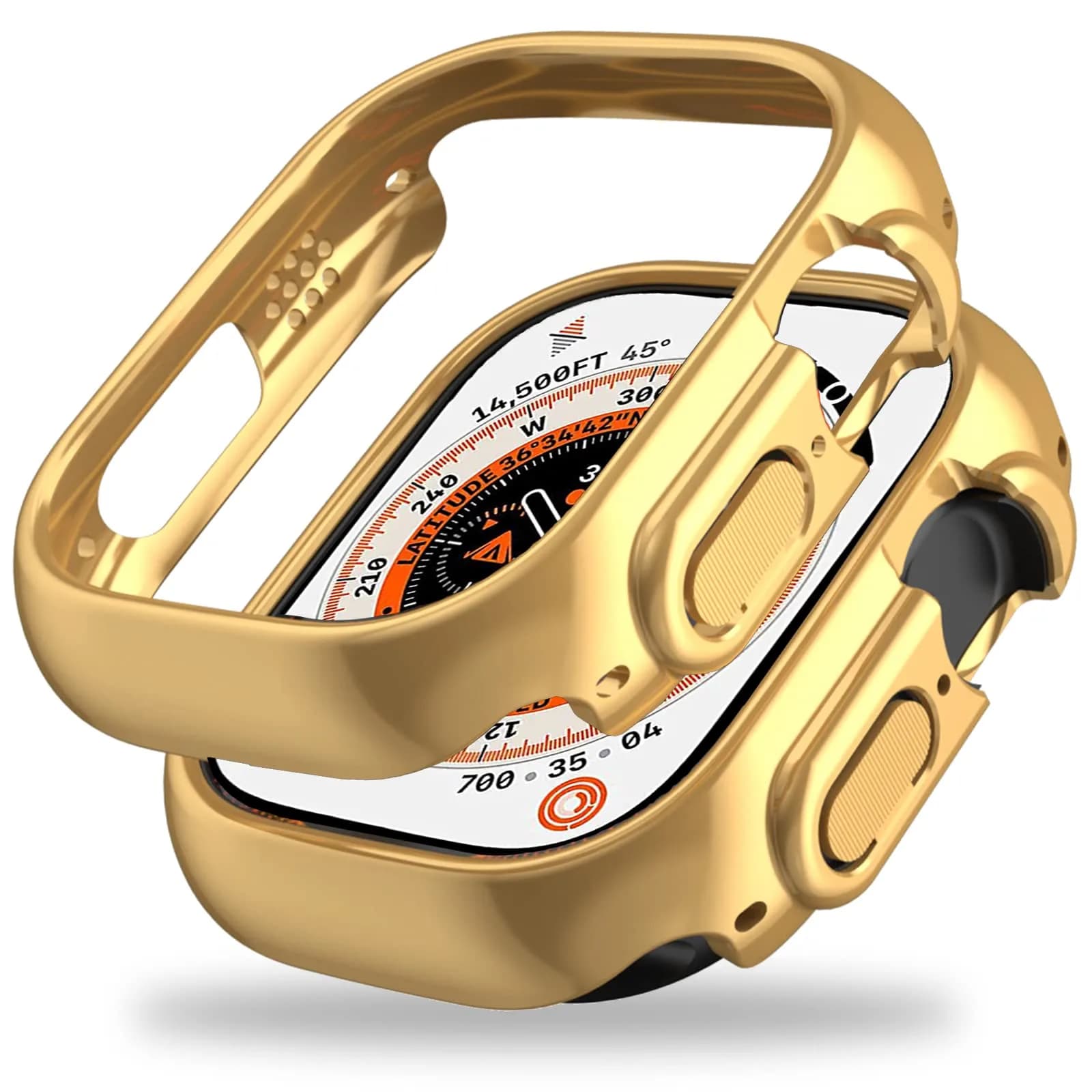 Miimall Apple Watch Ultra 49mm Case Gold | Ultra-Thin Electroplated Bumper — Plating Gold