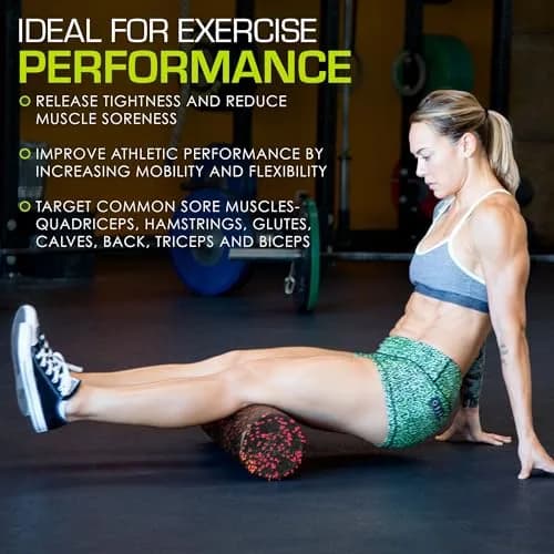 ProsourceFit High Density Foam Roller 18 inch (46 cm) | Firm Full Body Athletic Massage Tool for Muscle Recovery thumbnail 6