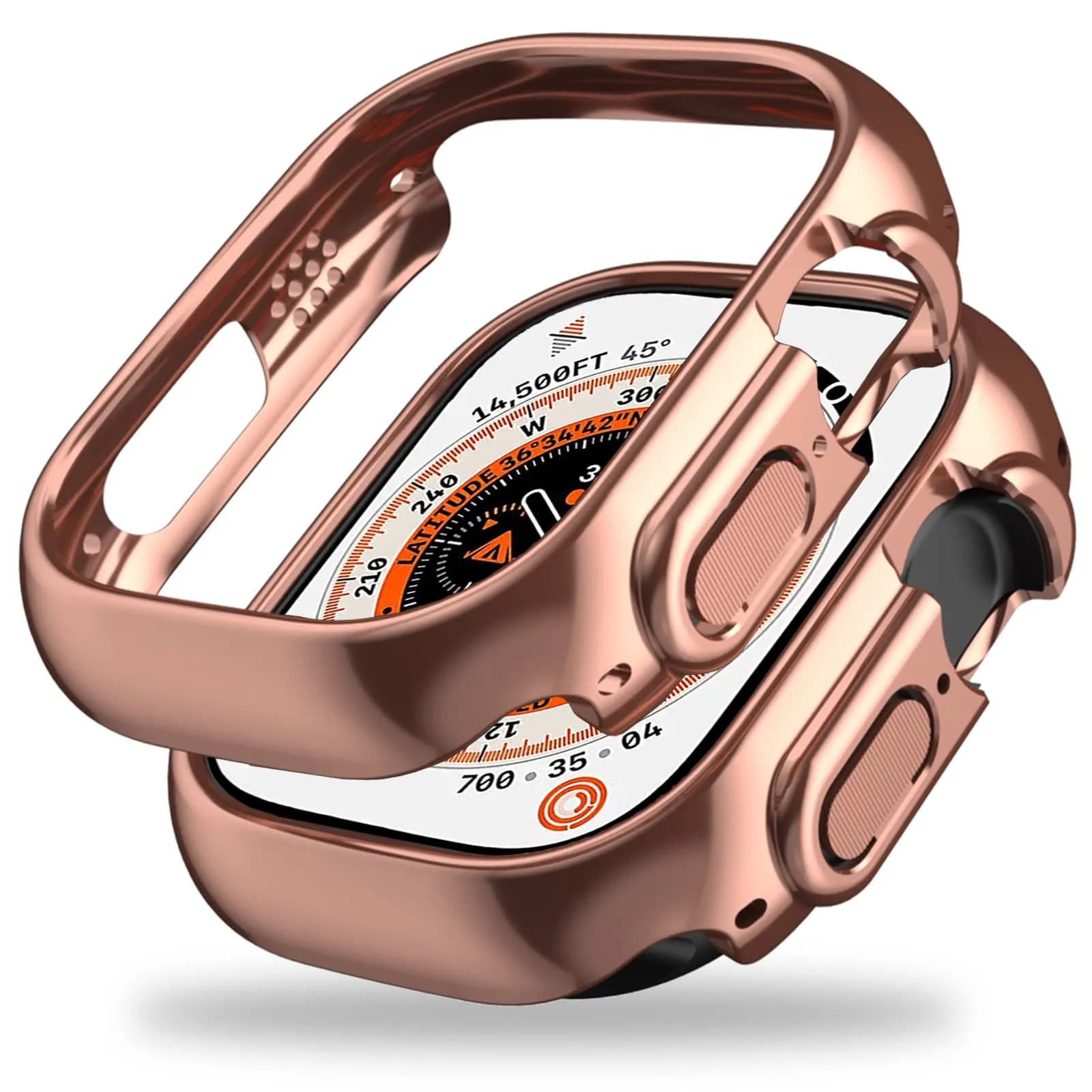 Miimall Apple Watch Ultra 49mm Case Gold | Ultra-Thin Electroplated Bumper — Plating Rose Gold
