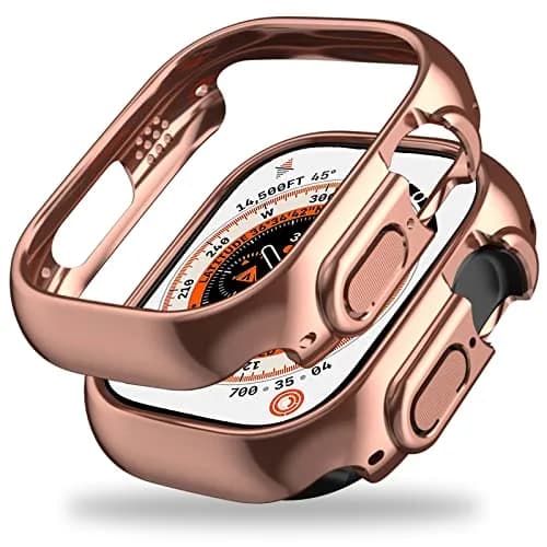 Miimall Apple Watch 49mm Ultra Case Rose Gold | Slim Electroplating Hard PC Cover thumbnail 1