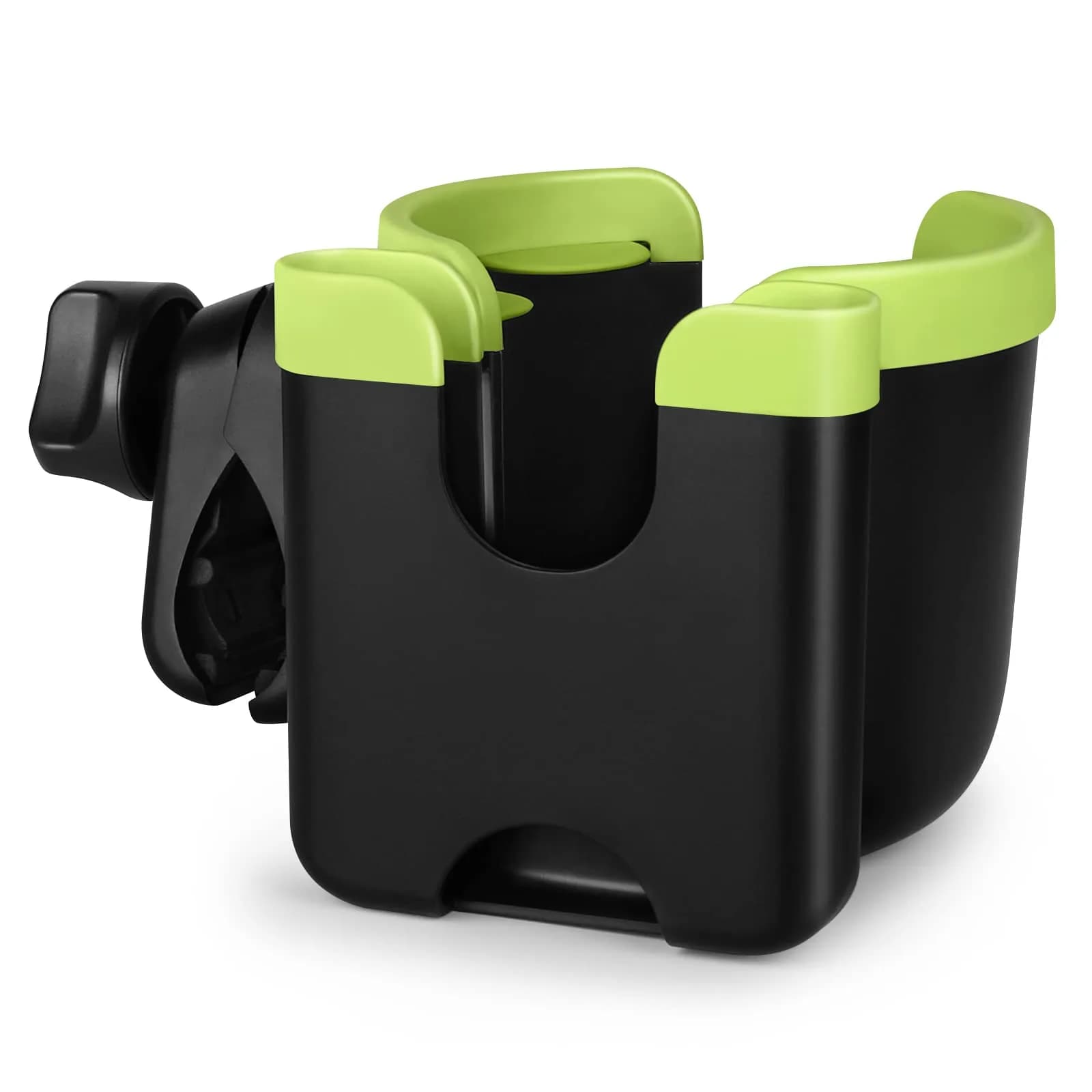 Accmor Stroller Cup Holder with Phone Holder, Universal Fit, 2-in-1 Drinks & Cell Phone Holder for Uppababy Nuna Strollers — Mix Green
