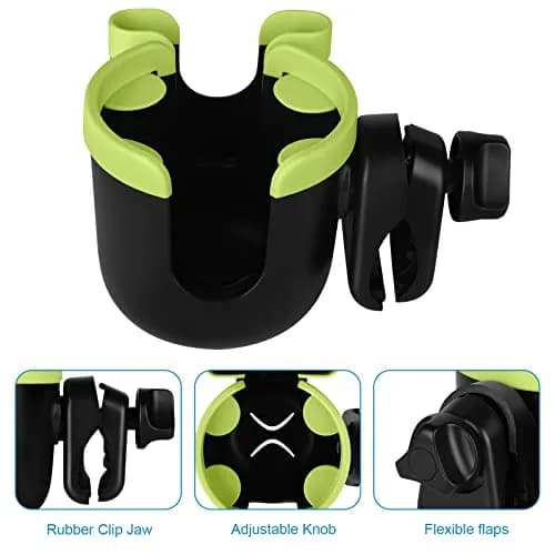 Accmor Stroller Cup Holder with Phone Holder | Universal Fit for Baby Strollers & Wheelchairs thumbnail 4
