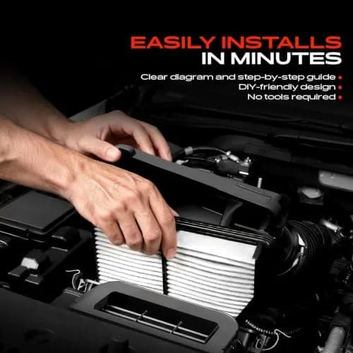 A-Premium Engine Air Filter Compatible with Audi, Land Rover & Porsche | OEM-Standard Fit, Front Side thumbnail 6