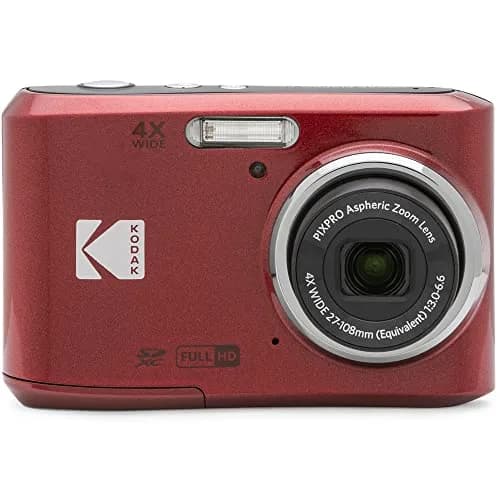 Kodak PIXPRO FZ45RD Digital Camera Red Bundle with 64GB SD Card | 16MP Compact Camera with 4x Optical Zoom & 1080p FHD Video thumbnail 3