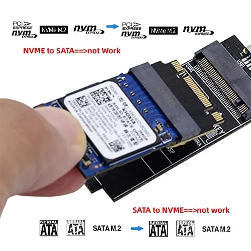 cablecc NVME M-Key to M-Key Extension Adapter 22x30mm to 22x42mm | Support 2230 to 2242 SSDs thumbnail 7
