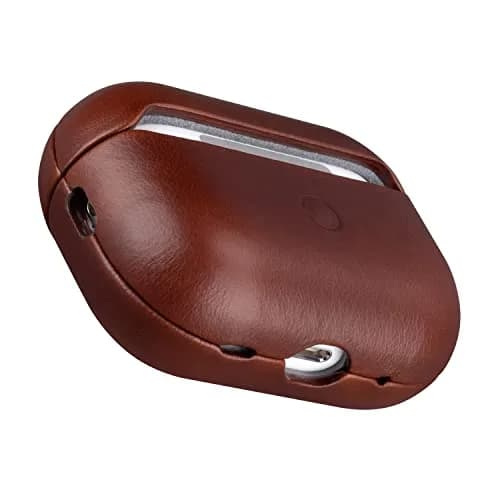 Maogoam Genuine Veg-Tanned Leather Case Cover for Apple AirPods Pro 2/1 | Vintage Patina & MagSafe Compatibility thumbnail 1