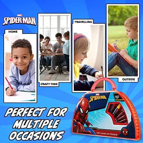 Marvel Kids Art Set for Boys 40+ Pieces | Creative Drawing & Painting Kit for Children thumbnail 5