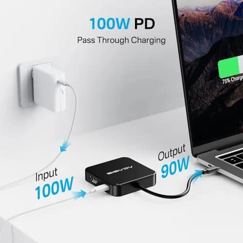 ACASIS USB C Hub 10Gbps | 6-in-1 Multiport Adapter with 4K60Hz HDMI & 100W PD thumbnail 5