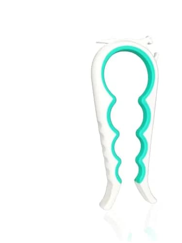 Otstar Jar Opener Bottle & Can Opener for Weak Hands | Effortless Lid Removal (White & Cyan) thumbnail 1