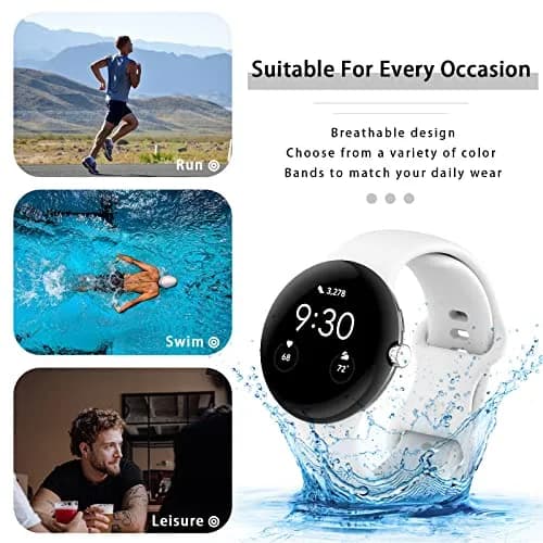 Eiavike Google Pixel Watch 41mm Silicone Band | Breathable, Soft & Durable (41mm) thumbnail 5