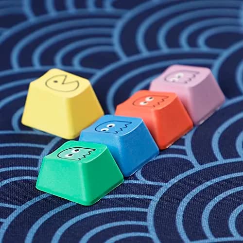 Mechkeeb OEM Pac-man 5 Keys PBT Keycaps | Retro Rainbow Dye-Sublimation for MX Mechanical Keyboards thumbnail 7