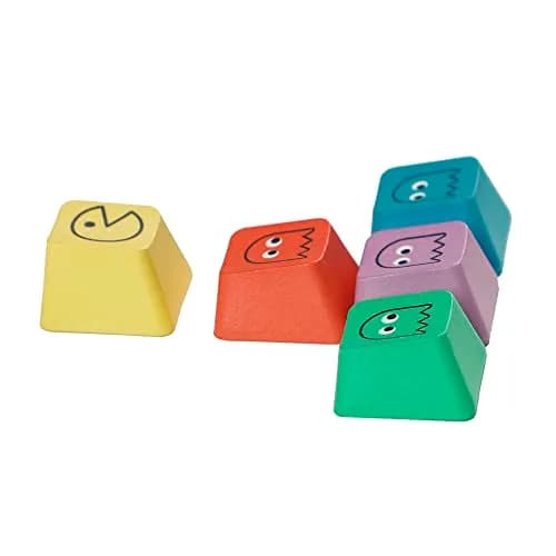 Mechkeeb OEM Pac-man 5 Keys PBT Keycaps | Retro Rainbow Dye-Sublimation for MX Mechanical Keyboards thumbnail 9