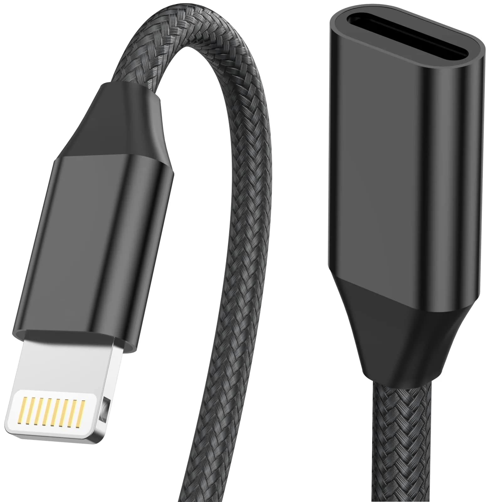 DESOFICON MFi Certified Lightning Extension Cable 1M (3.3FT) | Passes Video, Data, Audio - main product image