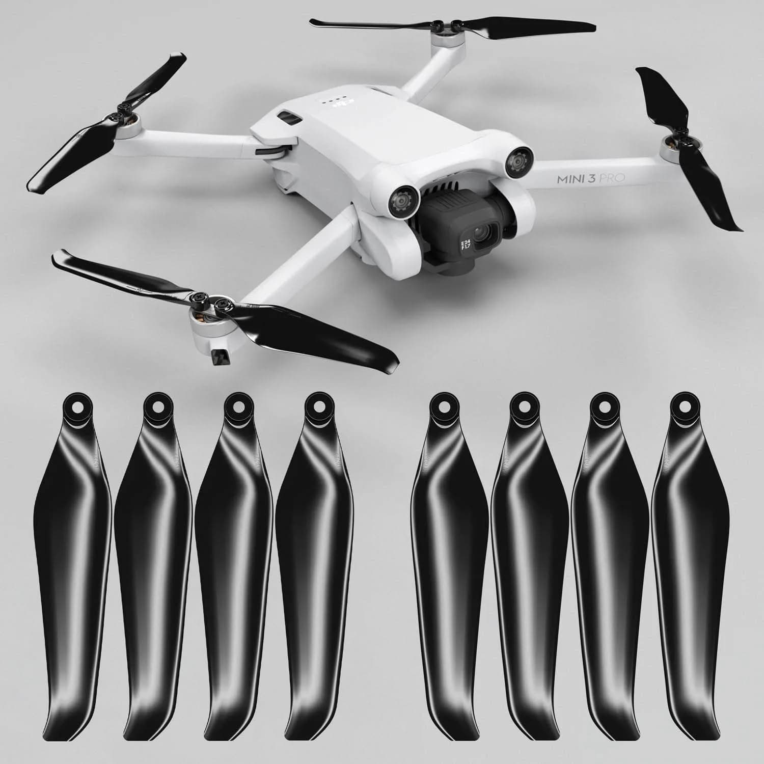 Master Airscrew Stealth Propellers for DJI Mini 3 Pro & Mini 4 Pro - Black, 4 propellers in Set - main product image