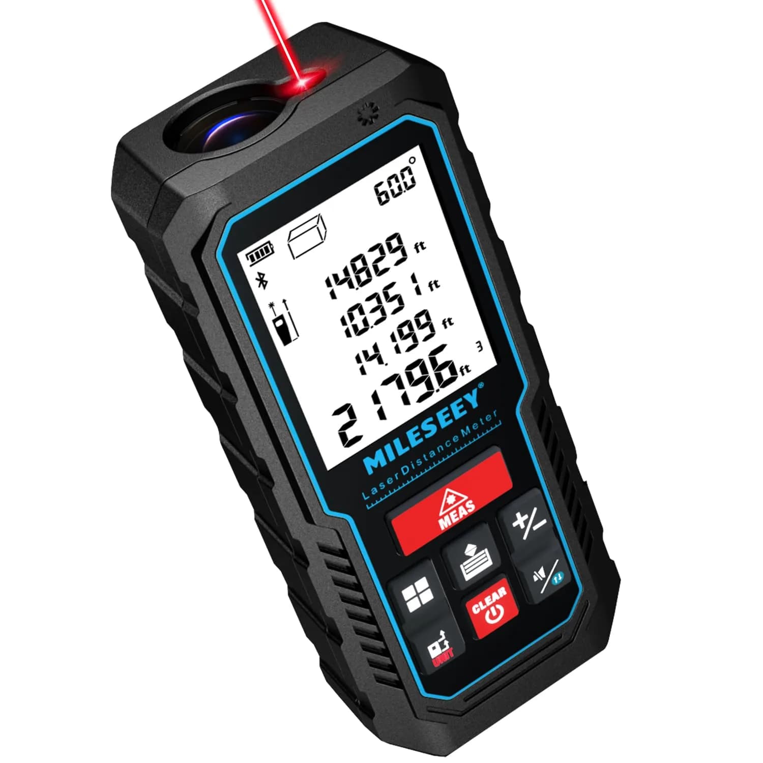 MILESEEY D5 APP Laser Measure 229ft (69.8m) with Angle Sensor & App Connectivity | Real-time Data Transfer & Floor Plan Sketching