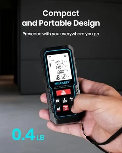 MILESEEY D5 APP Laser Measure 229ft (69.8m) with Angle Sensor & App Connectivity | Real-time Data Transfer & Floor Plan Sketching thumbnail 7