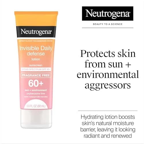 Neutrogena Invisible Daily Defense Sunscreen Lotion SPF 60+ 89ml (3.0 fl oz) | Broad Spectrum UVA/UVB Protection thumbnail 2