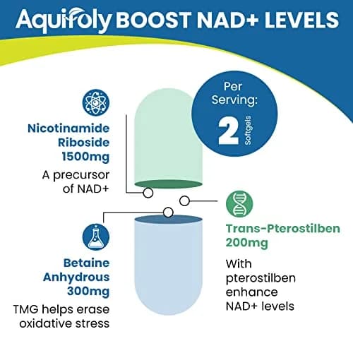 Aesticum Liposomal Nicotinamide Riboside Supplement 2000 mg | NAD+ Boost & Cellular Energy (120 Softgels) thumbnail 4