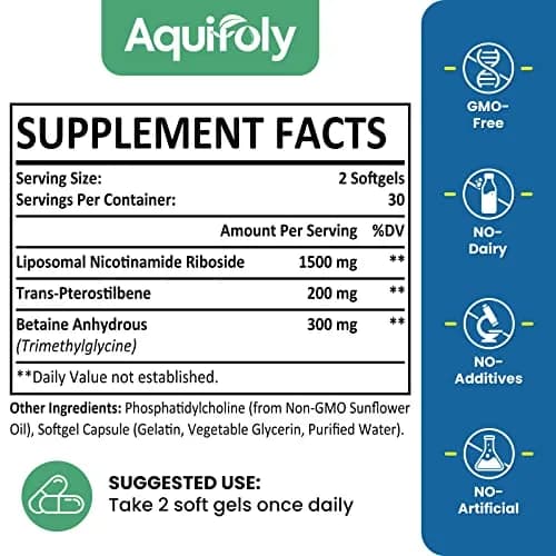 Aesticum Liposomal Nicotinamide Riboside Supplement 2000 mg | Boost NAD+ & Cellular Energy thumbnail 2