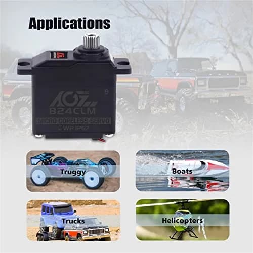AGFRC B24CLM 6KG Waterproof Micro Servo for 1/16 RC | High Torque & IP67 Rated thumbnail 8