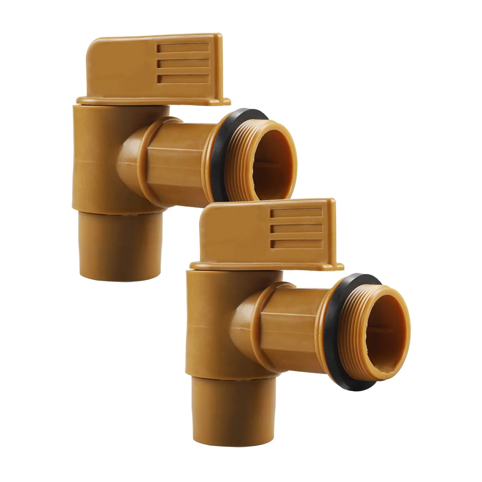 GWENBHMTOOL Polyethylene Drum Tap 2 Pack | 2" Male Barrel Faucet for 30 & 55 Gallon Drums - main product image
