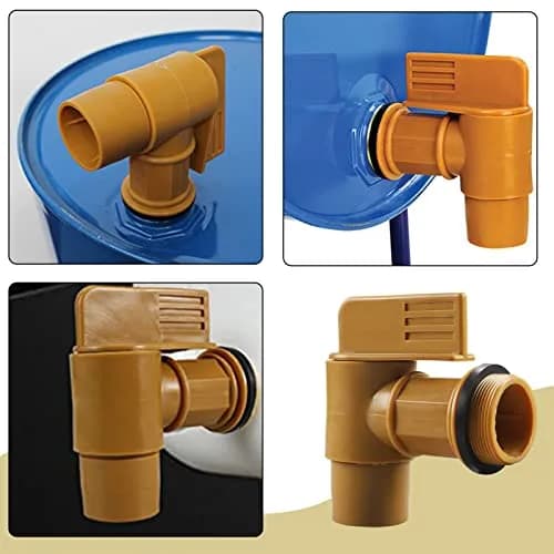 GWENBHMTOOL Polyethylene Drum Tap 2 Pack | 2" Male Barrel Faucet for 30 & 55 Gallon Drums thumbnail 5