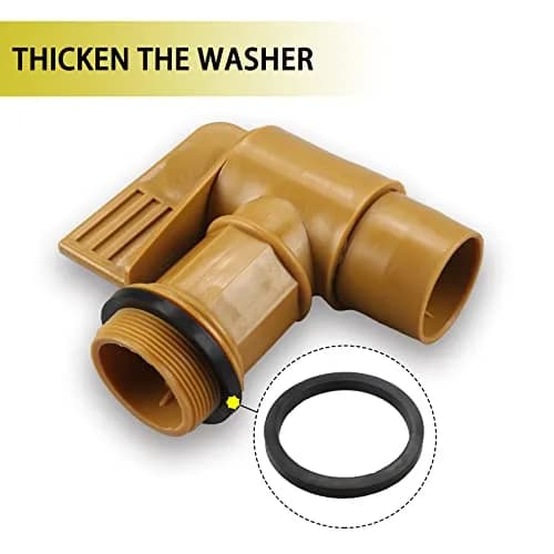 GWENBHMTOOL Polyethylene Drum Tap 2 Pack | 2" Male Barrel Faucet for 30 & 55 Gallon Drums thumbnail 3