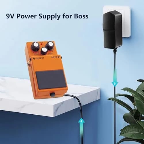 BXIZXD Guitar Pedal Power Supply 9V 1A | Compatible with Boss, Roland & More (100-120 words) thumbnail 2