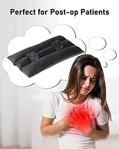 BELINOUS Seat Belt Pillows for Post Mastectomy Surgery (Black) | Comfort & Protection for Recovery thumbnail 4