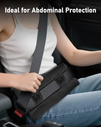 BELINOUS Seat Belt Pillows for Post Mastectomy Surgery (Black) | Comfort & Protection for Recovery thumbnail 5
