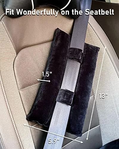 BELINOUS Seat Belt Pillows for Post Mastectomy Surgery (Black) | Comfort & Protection for Recovery thumbnail 6