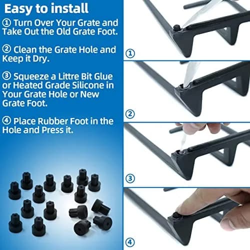 Adabuing Silicone Rubber Feets Compatible with Samsung Whirlpool Maytag Range | Gas Stove Bumper Replacement Parts (16 Pack) thumbnail 3