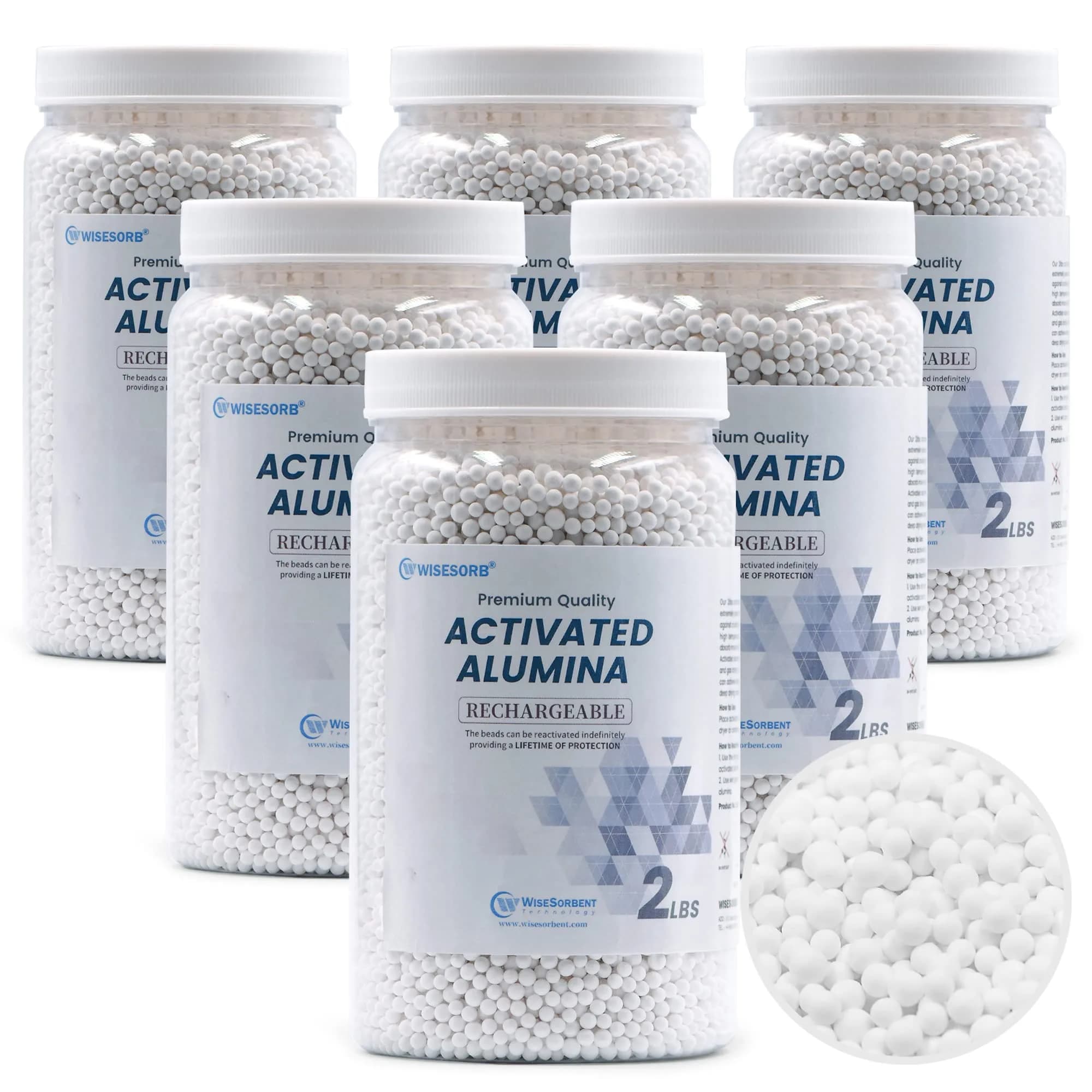 Wisesorb Activated Alumina Desiccant 0.91 kg (2 LBS) | Moisture Absorber for Filament Drying — 12LBS