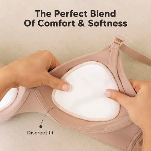 KeaBabies Reusable Nursing Pads, Large 11.6cm (4.8") | 14-Pack Organic Bamboo Viscose for Comfort & Absorbency thumbnail 2