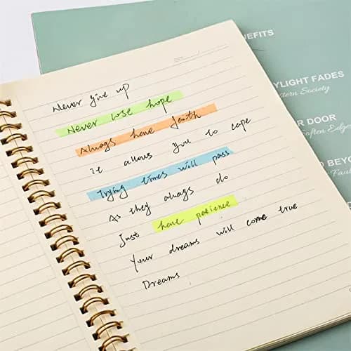 AIEX Highlighter Tapes 5 Rolls 0.23inch x 16.4ft | Fluorescent Neon Removable Tape for Students & Teachers thumbnail 4
