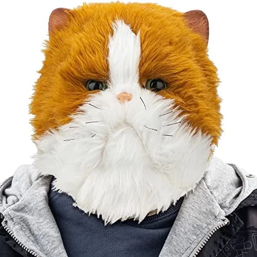 PartyHop Realistic Cat Head Mask for Adults | Latex Animal Costume Mask thumbnail 1