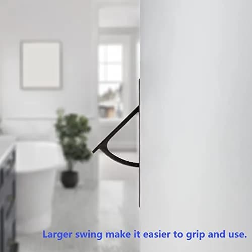Dontay Pocket Door Pull Spring Recessed Handle Matte Black 9.84cm (3.9in) | Flush Mount Stainless Steel Hardware thumbnail 4