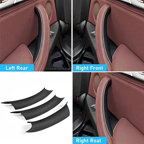 Jaronx Black ABS+PC Door Handle Cover Set for BMW X5 F15/X6 F16 3-Piece | Fixes Sticky OEM Handles thumbnail 6