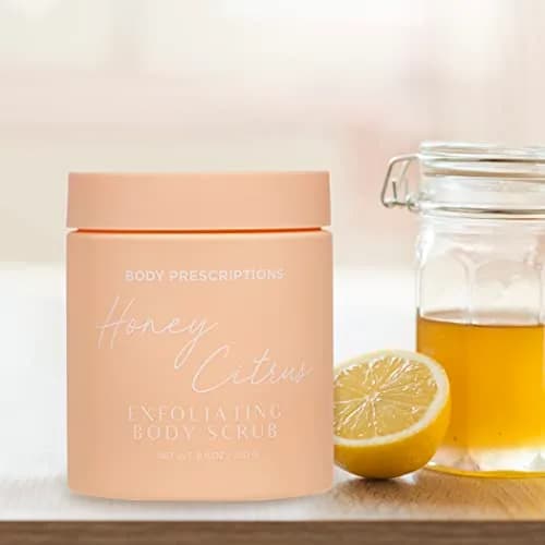 Body Prescriptions Exfoliating Body Scrub 2.94 oz (3 Pack) | Nourishing Honey Citrus & Coconut Almond thumbnail 5