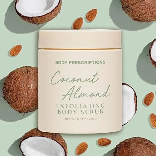 Body Prescriptions Exfoliating Body Scrub 2.94 oz (3 Pack) | Nourishing Honey Citrus & Coconut Almond thumbnail 3