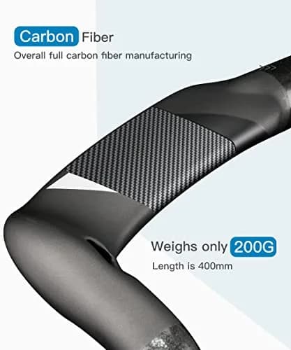 Alfa Pasca THE MAX UD Matte Carbon Fiber Road Bike Handlebars 31.8 x 440mm Aero Drop Bars thumbnail 4