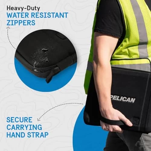 Pelican 16" Laptop Sleeve - Water Resistant Heavy Duty Case | Rugged Armor for MacBook & Tablets thumbnail 8