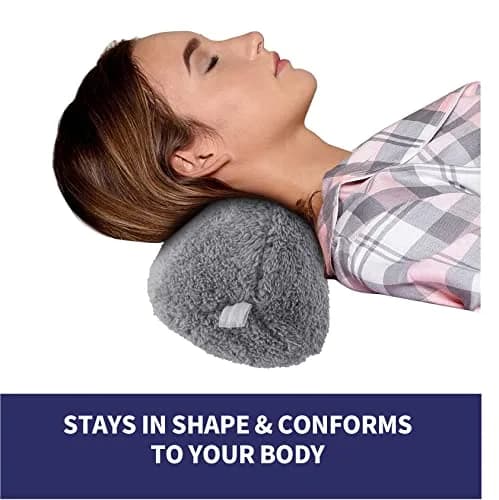 VCOMSOFT Grey Bone Neck Pillow for Recliners & Sofas | Adjustable Headrest Cushion for Pain Relief thumbnail 4
